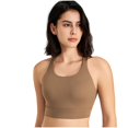 thumbnail image 2 of Women Bras Sports Fitness Bra Yoga Running Bra Dry Wicking Bra Bras for Women No Underwire Coffee S, 2 of 7