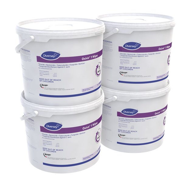 Toallitas Desinfectantes Oxivir 160 Sin Fragancia 28x30 cm Paquete x4