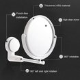thumbnail image 5 of Espejo de baño con ventosa para montaje en pared, espejo de maquillaje para colgar en la pared, espejo de escritorio ajustable de 360° de doble cara/, 5 of 5