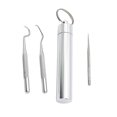thumbnail image 1 of Juego grande de 3 Palillos de acero inoxidable limpiador portátil reutilizable, 1 of 8