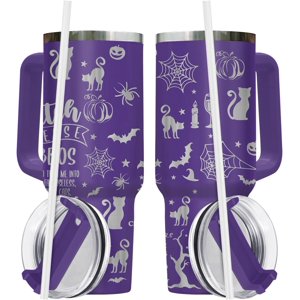 40 oz Tumbler Handle Spooky Halloween Gift