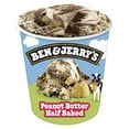 Ben & Jerry's Peanut Butter Half Baked Chocolate Ice Cream, 16 oz