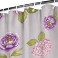 thumbnail image 3 of Strawberry and Daisy Pink Pattern Modern Waterproof Shower Curtain Set with 12 Hooks, Washable Decorative Bathroom Shower Curtain, 3 of 6