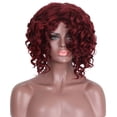 thumbnail image 4 of Fiudx Liquidación de ofertas flash Peluca de moda para damas, cabello corto, rizado, rubio mixto, pelucas naturales para mujer, 4 of 7