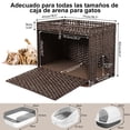 thumbnail image 2 of Mueble para Gato de Mimbre Ratán Tejido a Mano FABATO, 2 of 6
