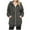 Gray, variant on Shacket for Women Casual Trendy Solid Long Sherpa Jackets Winter Warm Zip Up Coats with Hood