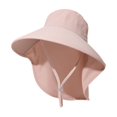 thumbnail image 2 of HuangHuanChen Bucket Hats for Women With Neck Covering Chin Strap Wide Brim Breathable Fishing Hat For Outdoor Foldable Summer Hats UV Protection Sun Hats One Size, 2 of 3