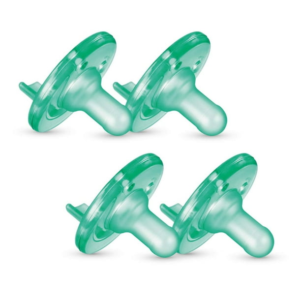 Chupete Philips Avent Super Soothie, Verde, 3+ Meses, Paquete de 4, SCF192/45 Philips AVENT NA