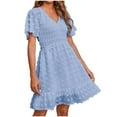 thumbnail image 2 of Robe pour Femmes, Robe Décontractée pour Femmes, Mode Décontractée Confort Sexy Couleur Unie Camisole Sans Manches, 2 of 8