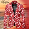 thumbnail image 2 of CONZONE Valentines Suit Jacket for Men Casual Men's Blazer Valentine's Day Love Heart Graphic One Button Elegant Slim Fit Dress Jacket for Performance,Prom,Wedding, 2 of 4