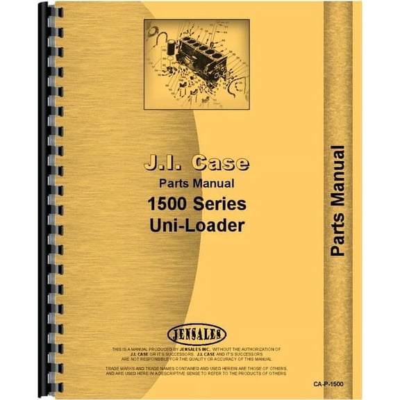 Case 1500 Uniloader Parts Manual
