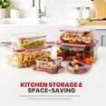 thumbnail image 4 of Utopia Kitchen Plastic Food Containers - Food Storage Containers with Airtight Lids - Reusable Lunch Boxes - Leak Proof (Red, Pack of 32), 4 of 7