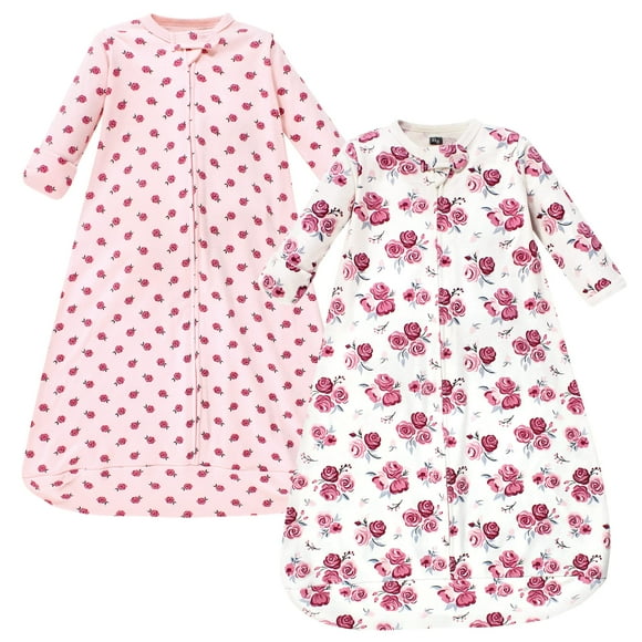 Saco de dormir portátil de manga larga de algodón para bebés de Hudson Baby