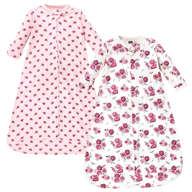 Saco de dormir portátil de manga larga de algodón para bebés de Hudson Baby