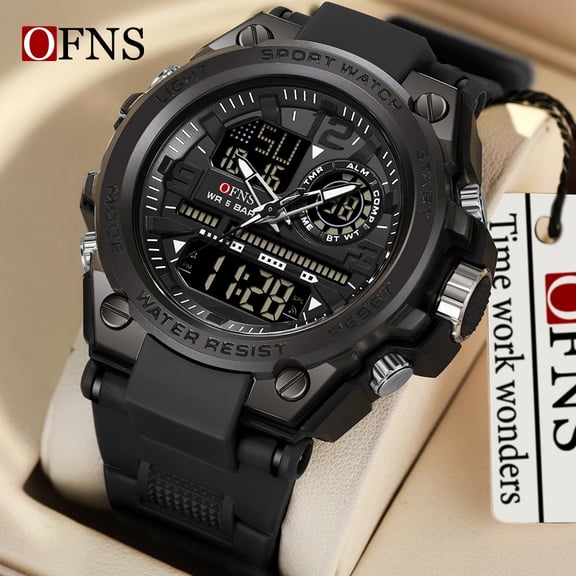 Electronic Watch Alarm Clock Luminous Multi-Function Watch Men Waterproof Sports Watch