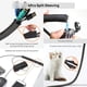 thumbnail image 2 of Kit de Gestión de Cables de 204 Piezas: 4 Fundas Organizadoras, 7 Clips para Sujetar Cables y 5 Rollos de Correas Organizadoras para el Hogar., 2 of 5