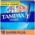 thumbnail image 2 of Tampax Pearl Tampons, with LeakGuard Braid, Super Plus Absorbency, Unscented18 count, 2 of 23