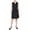 black, variant on Womens Printed Sleeveless Shirt Dress, Green, Petite, PM