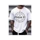 thumbnail image 1 of Camiseta inspiradora para hombre con el Salmo 91. "Dios es mi escudo", camiseta cristiana con gráficos, 100% algodón, informal, de manga corta, transpirable, para uso diario al aire libre, informal, d, 1 of 7