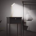 thumbnail image 2 of Lámpara de escritorio LED plegable, lámpara de oficina regulable con puerto de carga USB, lámpara de mesa portátil que ahorra ojos, 3 niveles de brillo, colgadores de luz flexibles de 360°, luces de, 2 of 5