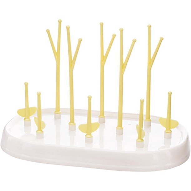 Secador de biberones, secador de biberones con estante de goteo extraíble, capacidad para hasta 8 biberones y piezas de vasos para biberones, tetinas, vasos, piezas de bombas y accesorios Fokelyi ZYY-2554