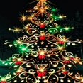 thumbnail image 6 of HAOXIT Fitted Round Tablecloth Glitter Xmas Tree,Merry Christmas Table Cover,Elastic Edged Table Cloth Fits Round Tables 38-42, 6 of 8