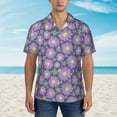 thumbnail image 4 of Fotbe Daisies Flowers Hawaiian Shirt for Men Unisex Summer Beach Casual Short Sleeve Cotton Linen Button Down Shirts-X-Large, 4 of 9