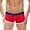 Red, variant on Jamicy Mens Swim Trunks Summer Beach Wear Men's Solid Quick Drying Swim Trunks Nylon Beach Swim Briefs with Inter-Lining
