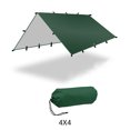 thumbnail image 4 of Eigraketly Toldo parasol impermeable para jardín, cubierta de protección solar, portátil, para acampar, escalar, viajar, pescar, playa, lona, carpas Verde 4x4m, 4 of 6