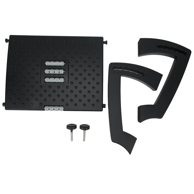 Reposapiés ajustable para el hogar, oficina, trabajo, alivio del dolor y la fatiga, masaje ergonómico, reposapiés, rodillo de masaje ajustable, color negro