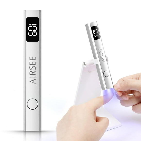 Lámpara UV inalámbrica AIRSEE para secador de uñas con pantalla LCD