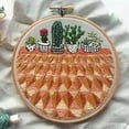 thumbnail image 1 of Taykoo Embroidery Starter Kit DIY Handicraft Accessories 3D Simple Potted Plant Pattern Cross Stitch Kit With Bamboo Hoop(Mult-style available), 1 of 3
