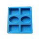 thumbnail image 1 of Silicone Soap Mold 6 Molds Of Flower Emboss Pattern Oval Rectangle, 1 of 5