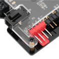 thumbnail image 2 of 2 en 1 PWM + ARGB Case Fan Hub con 5V 3pin 8 Puertos ARGB + 8 Puertos de Ventilador (4pin) para Vent, 2 of 9