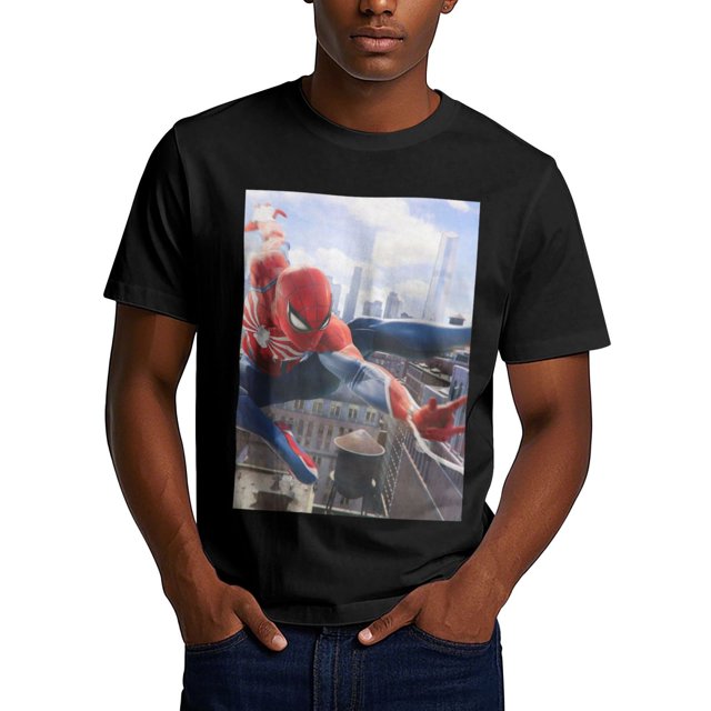Spider-Man 180g Adult Polyester Crew Neck T-Shirt - Ironing