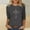 Gray-07, variant on Frnrwgo 3/4 Length Sleeve Womens Tops Crewneck Fashion Pullover Cozy Slim Fit Graphic T-shirt for Spring