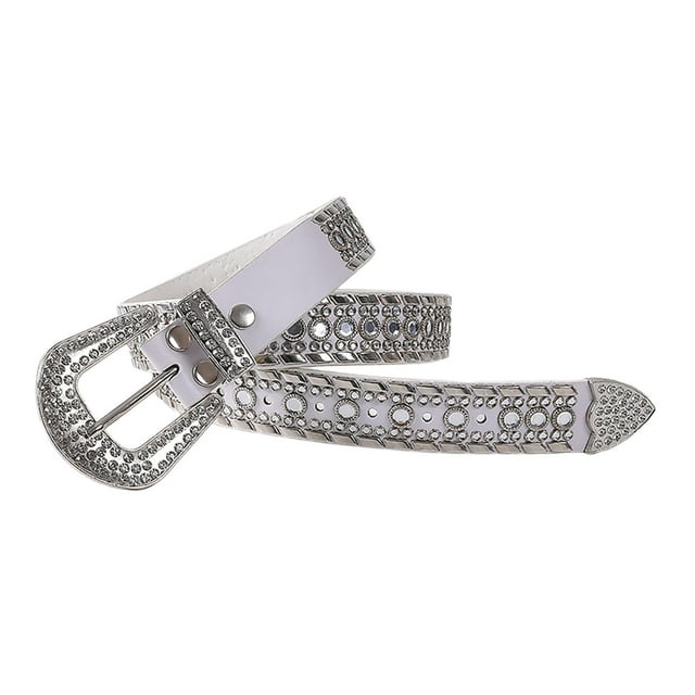 Cinturón con diamantes de imitación para mujer, accesorios decorativos, banda para la cintura, cinturón de cuero PU, hebilla para pantalones de corsé,