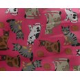 thumbnail image 4 of oneOone Georgette Viscose Magenta Fabric Cat Craft Projects Decor Fabric Printed By The Yard 42 Inch Wide-09Q, 4 of 4