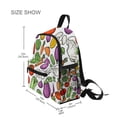 thumbnail image 3 of FORMRS School Backpack with Front Zippered Pocket 12" Student Travel Daypack, Vegetables Pattern, 3 of 6