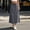 Dark Gray women's maxi skirt a-line a1, variant on Uscallm Women's Casual Maxi Skirt A-Line Tie Solid Lightweight Flowy Beach Holiday Vacation Summer Dress, Brown 2XL