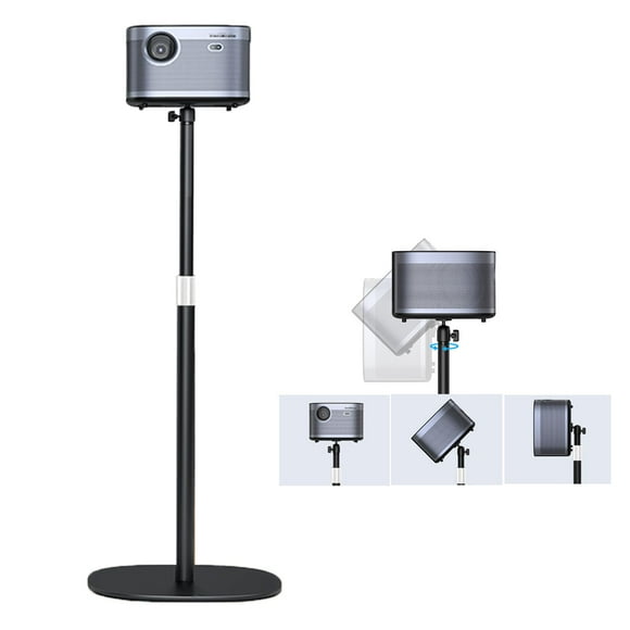 POLESTO Projector Stand Floor Projector Mount with Adjustable Height 20''-50'', Universal Projector Ceiling Mount 360° Rotatable Compatible with Project