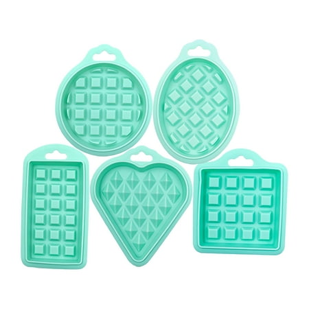 

niuredltd air fryer food grade silicone five piece waffles mould set oven kitchen cake baking supplies