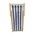 thumbnail image 2 of Barara King wood sling chair blue Stripe Broad blue Stripe (color: Dark blue) folding chaise lounge chair, 2 of 7
