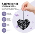 thumbnail image 5 of Car Fragrance Piece Four Pieces Of Fresh Air Lavender Smell Contains Lanyard Plastic Film Wrapped For The Bathroom Bed In The Car Room Dancing Skeleton Halloween Pattern Heart Shape, 5 of 8