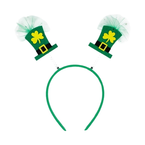 Cheapark St Patricks Day Headband Irish Festival Party Green Shamrock Carnival Party Props and Accessories