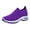 Purple, variant on Mostsola Sneakers for Women Knitted Slip on Sock Shoes Casual Loafers Arch Support Walking Shoes