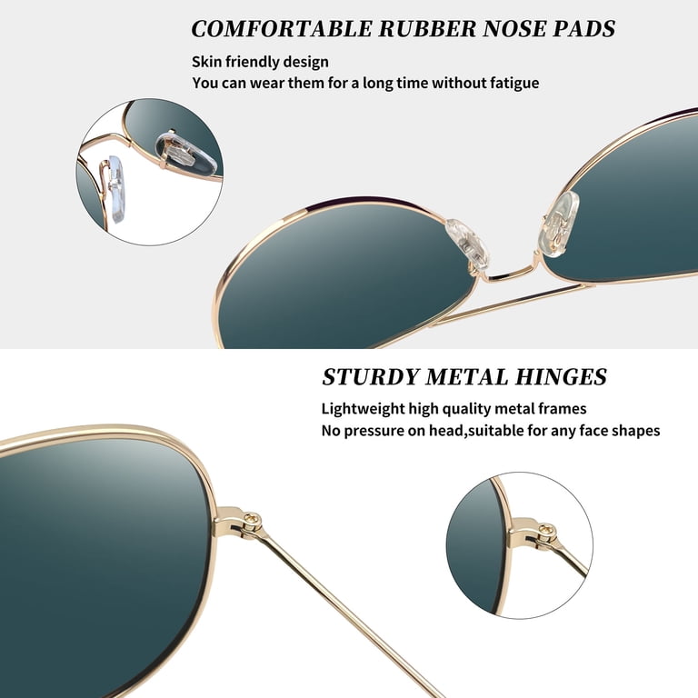 Joopin Polarized Aviation Sunglasses, Lightweight Metal  display picture 2