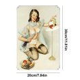 thumbnail image 4 of Letrero Hojalata Metal Vintage para Pintura Hierro Rectangular Pared Y Bar 20x30cm, 4 of 9