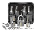 thumbnail image 1 of Lock Picking Kit, 25-piece Lock Picking Kit, Practice Tools With 3 Clear Locks_aa, 1 of 2