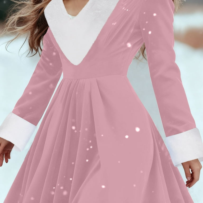pleated christmas dress Christmas Dress AOMEI DRESS